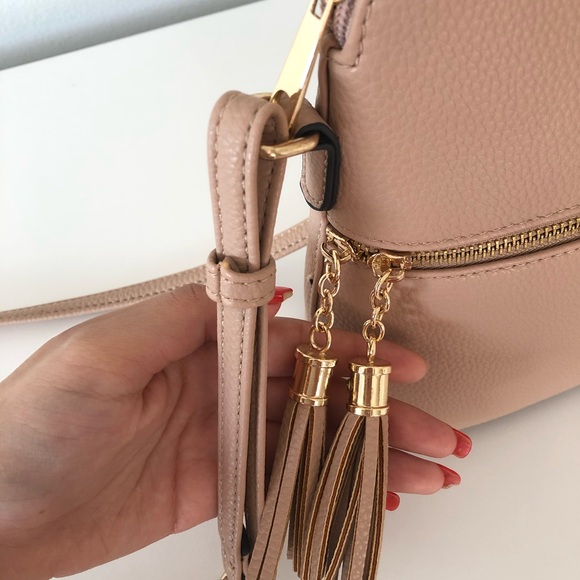 Beige crossbody purse - Picture 3 of 6